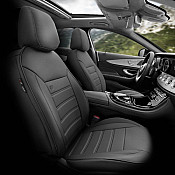 Καλύμματα Αυτοκινήτου Otom Premium Design Universal Full Δερματίνη Σετ Εμπρός / Πίσω Μαύρο PRM-101 11 Τεμάχια