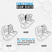 Καλύμματα Αυτοκινήτου Otom Premium Design Universal Full Δερματίνη Σετ Εμπρός / Πίσω Μαύρο PRM-101 11 Τεμάχια