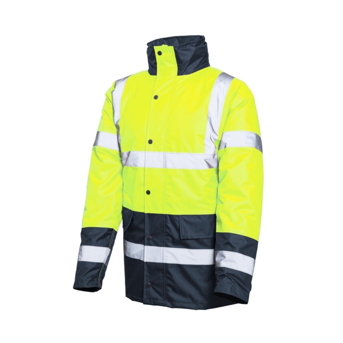Μπουφάν εργασίας Neon ανακλαστικό κίτρινο-μπλε