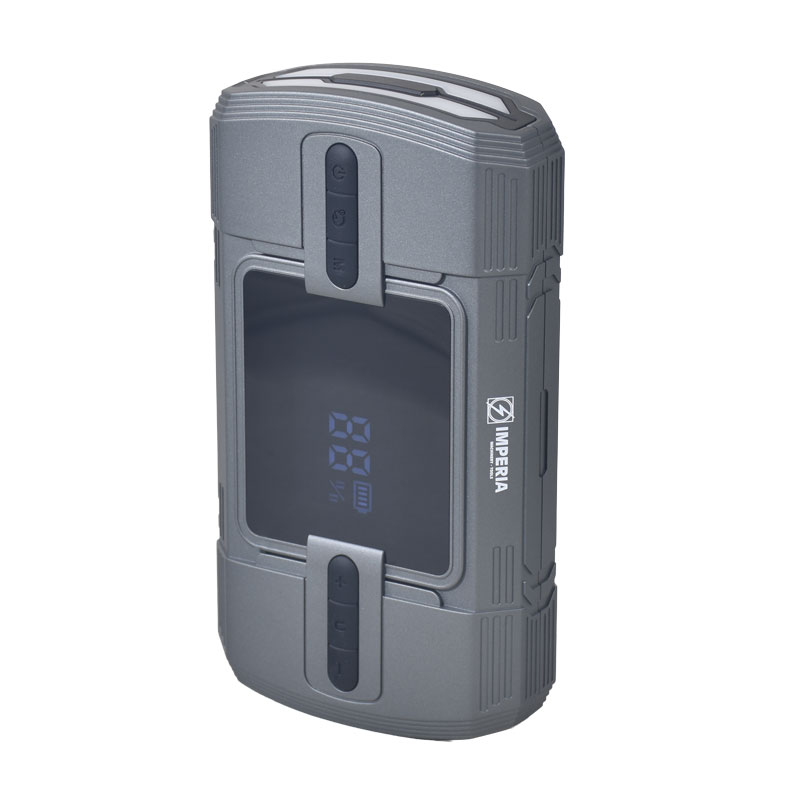 Φορητός Εκκινητής Μπαταρίας Αυτοκινήτου 12000mAh με Power Bank / USB / Τρόμπα / Φακό 12V 60139