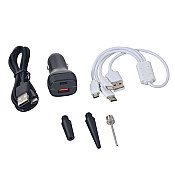 Φορητός Εκκινητής Μπαταρίας Αυτοκινήτου 12000mAh με Power Bank / USB / Τρόμπα / Φακό 12V 60139