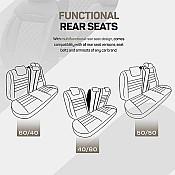 Καλύμματα Αυτοκινήτου Otom Comfortline VIP Design Universal Sued / Rachel / Δερματίνη Καπιτονέ Σετ Εμπρός / Πίσω Μπεζ CMV-234 11 Τεμάχια