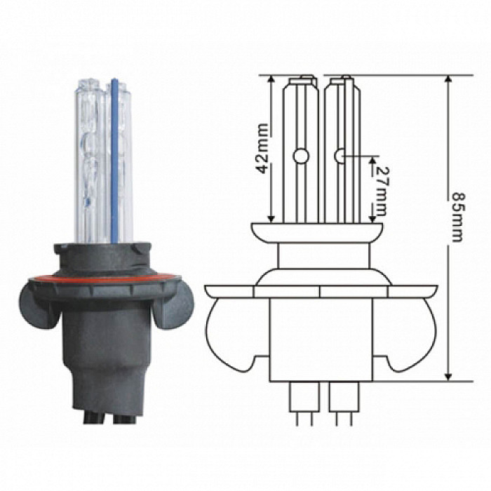 ΛΑΜΠΕΣ HID H13-4 8000K CHINA