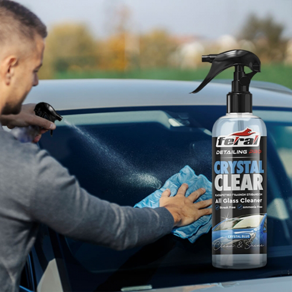 Καθαριστικό Τζαμιών Crystal Blue Feral Detailing Pro 750ml