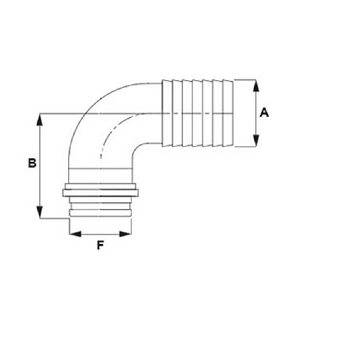 ΓΩΝΙΑ 90° 1 1/2" D30