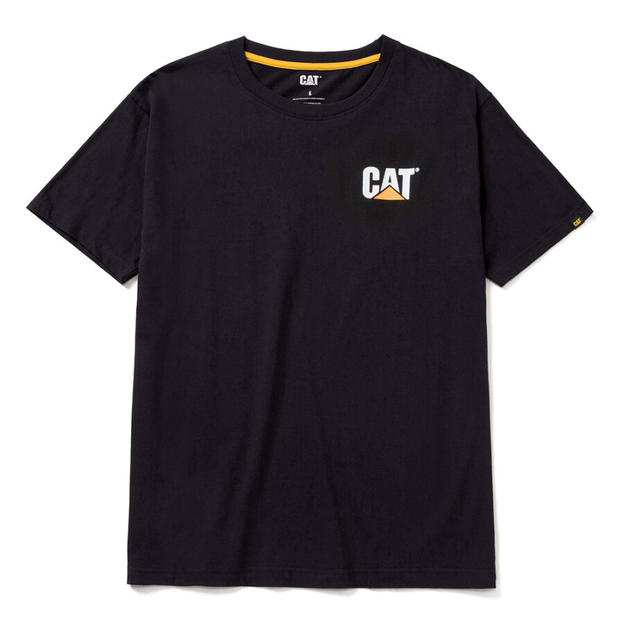 CAT ΜΠΛΟΥΖΑΚΙ ΚΟΝΤΟΜΑΝΙΚΟ ΜΑΥΡΟ TRADEMARK TEE 