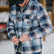 Πουκάμισο εργασίας overshirt με επένδυση μπλε CAT 1040045 Πουκάμισο εργασίας overshirt με επένδυση μπλε CAT 1040045