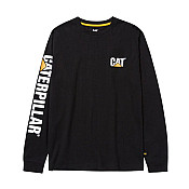 Μακρυμάνικο μπλουζάκι trademark tee μαύρο CAT 1510034 Μακρυμάνικο μπλουζάκι trademark tee μαύρο CAT 1510034
