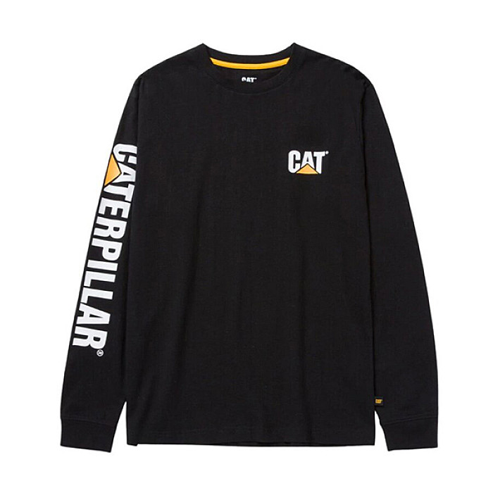 Μακρυμάνικο μπλουζάκι trademark tee μαύρο CAT 1510034 Μακρυμάνικο μπλουζάκι trademark tee μαύρο CAT 1510034