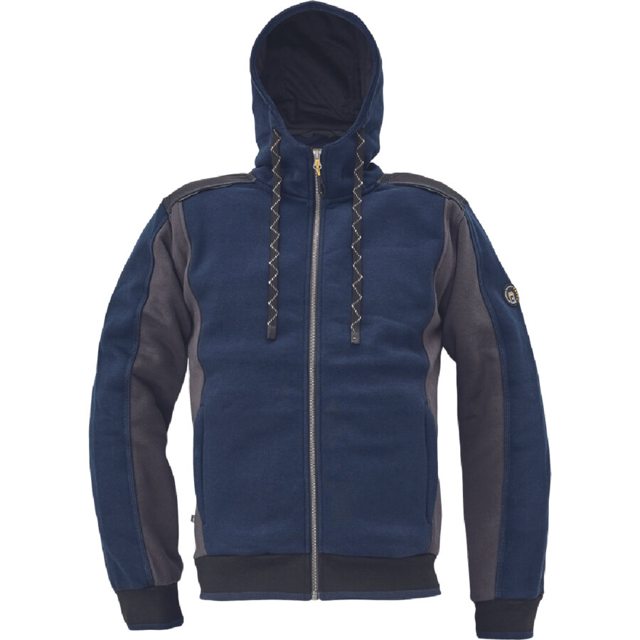 ΖΑΚΕΤΑ ΦΟΥΤΕΡ ΜΕ ΚΟΥΚΟΥΛΑ-HOODIE DAYBORO ΜΠΛΕ 55%poly-45%cott, 340 g/m² 