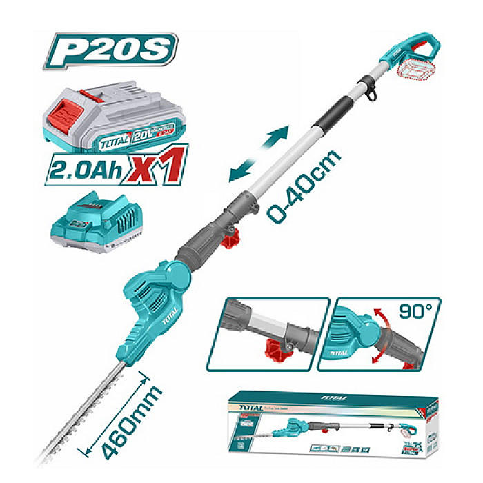 TOTAL ΤΗΛΕΣΚΟΠΙΚΟ ΨΑΛΙΔΙ ΜΠΟΡΝΤΟΥΡΑΣ ΜΠΑΤ. Li-ion 20V / 2Ah / 1 ΜΠΑΤΑΡΙΑ (TPHT2016012)