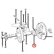 Πλαστικό κουζινέτο δετικού καρδία 