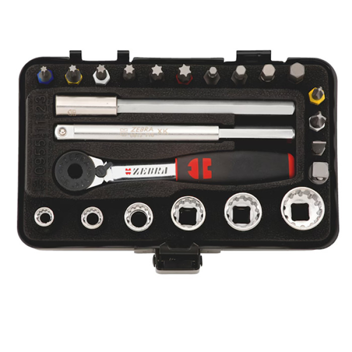 Σετ μύτες - καρυδάκια 1/4'' πολλαπλών χρήσεων mini 23τεμ Σετ μύτες - καρυδάκια 1/4'' πολλαπλών χρήσεων mini 23τεμ