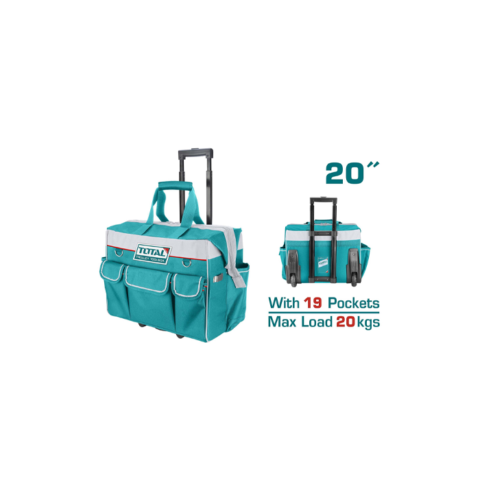 (THRRTB2001) - - Επαγγελ. τροχήλατη εργαλειοθήκη τσάντα 20   - TOTAL - %f (www.agroticon.com)