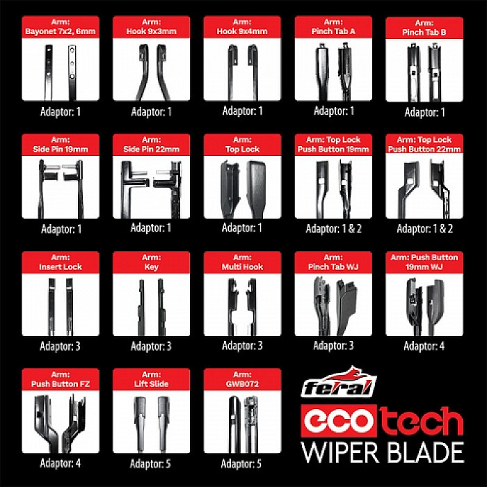 Υαλοκαθαριστήρας Feral Ecotech 26'' / 65cm