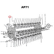 Άξονας ανέμης 1790mm απλός καλιμπρε