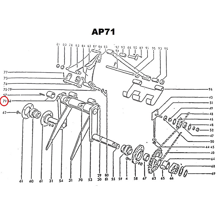 Δαχτυλίδι τροφοδότη πλαστικ΄ό 41x51x50